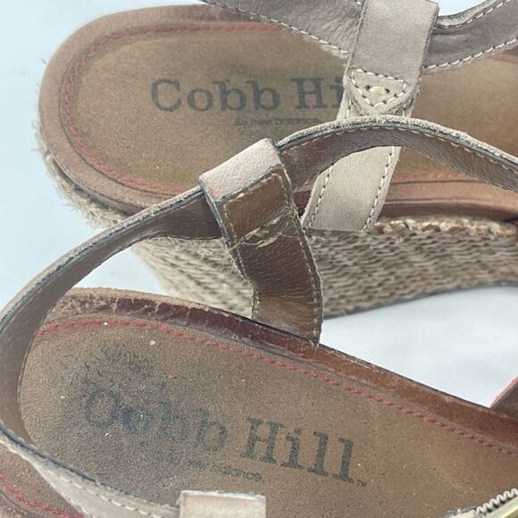 Cobb Hill by New Balance Womens Wedge Sandals 3.5" Heels Strappy Multicolor 10 - Picture 4 of 15